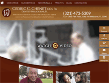 Tablet Screenshot of chenetdental.com